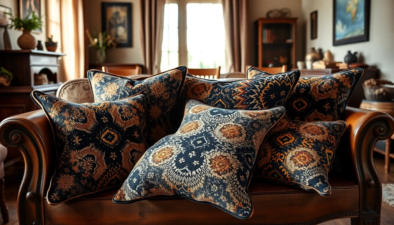 Elevate your space with Mali Mudcloth Cushion Covers featuring handcrafted African patterns and unique textures.