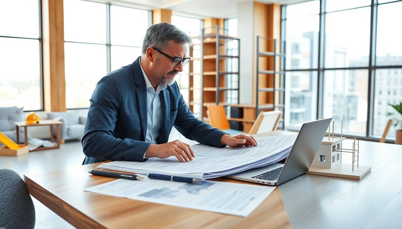Level 7 nvq diploma in construction senior management answers illustrated in a modern office of a project manager.