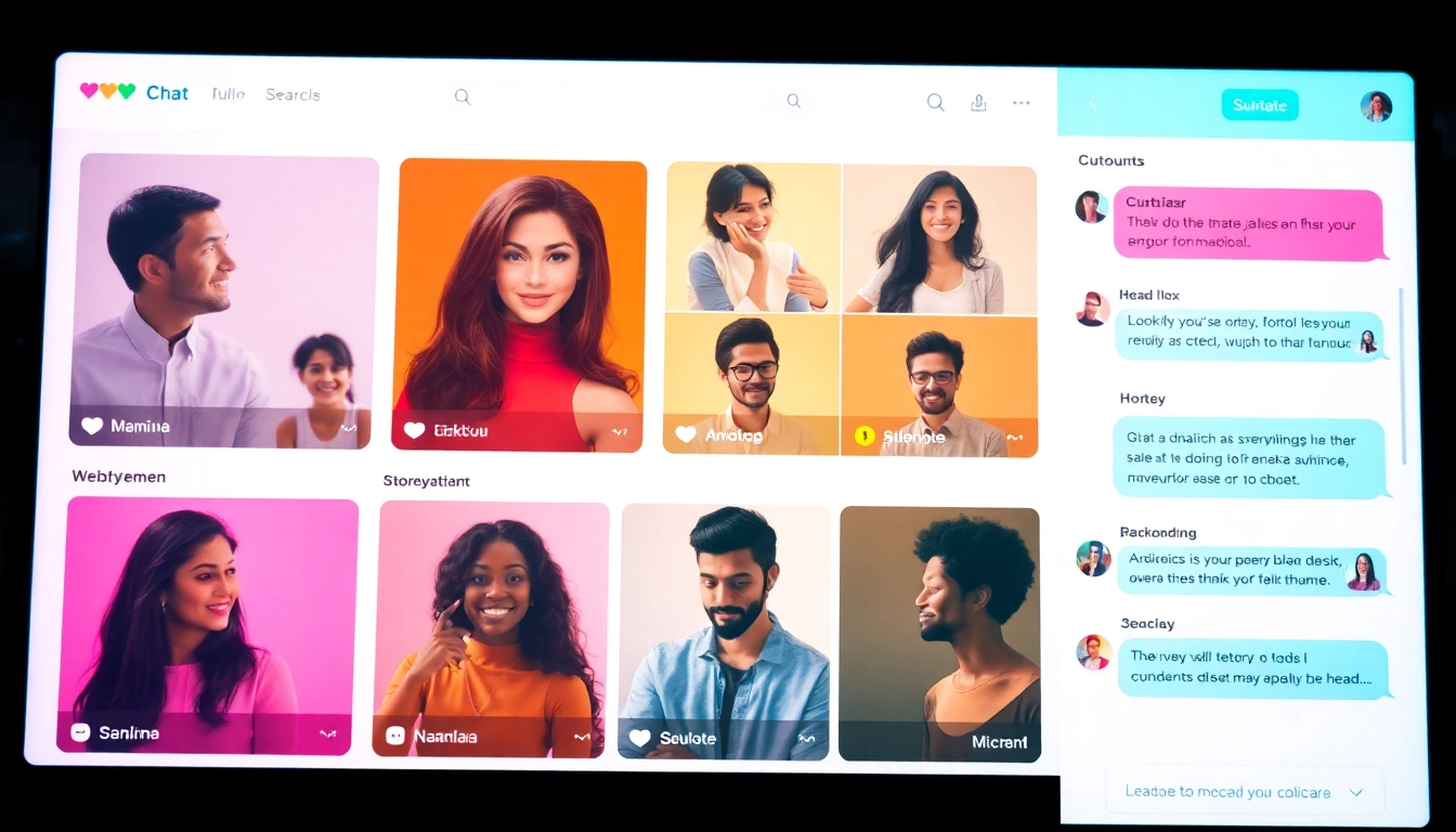 Engaging شات صوتي platform featuring interactive user conversations in a vibrant digital environment.