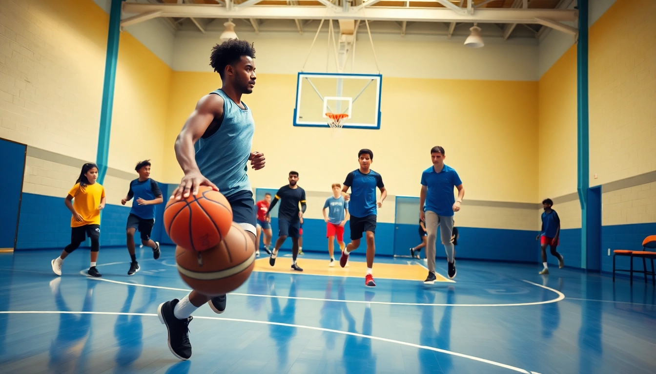 Engaged young athletes participating in the best basketball training programs, showcasing skills and teamwork.