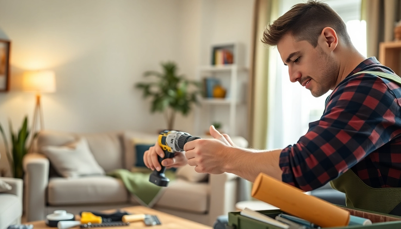 Reliable home repair Phuket services showcased by a professional handyman at work.