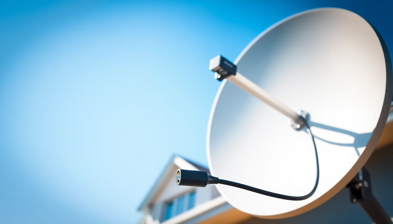 Connecting the starlink mini 12v cable to a satellite dish for improved connectivity.