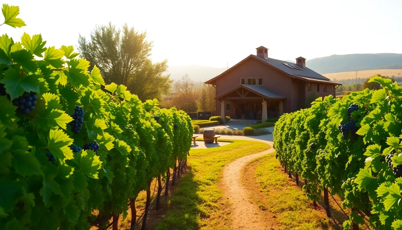 Discover the Winery sacramento with picturesque vineyards and guests enjoying wine tastings.