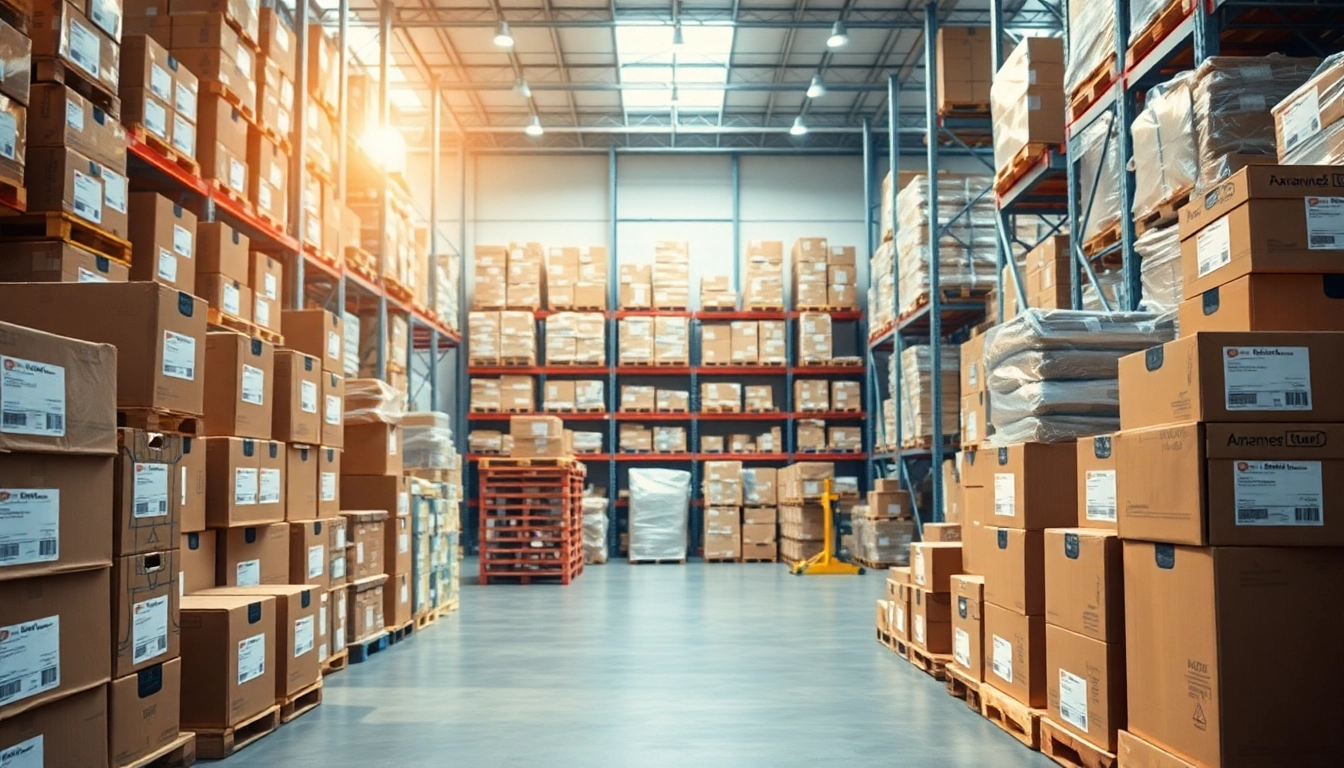Showcasing products available for amazon wholesale in a well-organized warehouse setting.