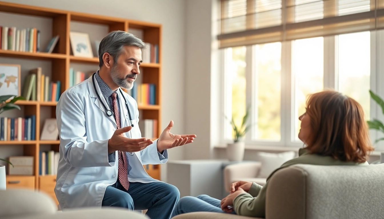 Consultation with the best psychiatrist in dubai in a calming office environment.