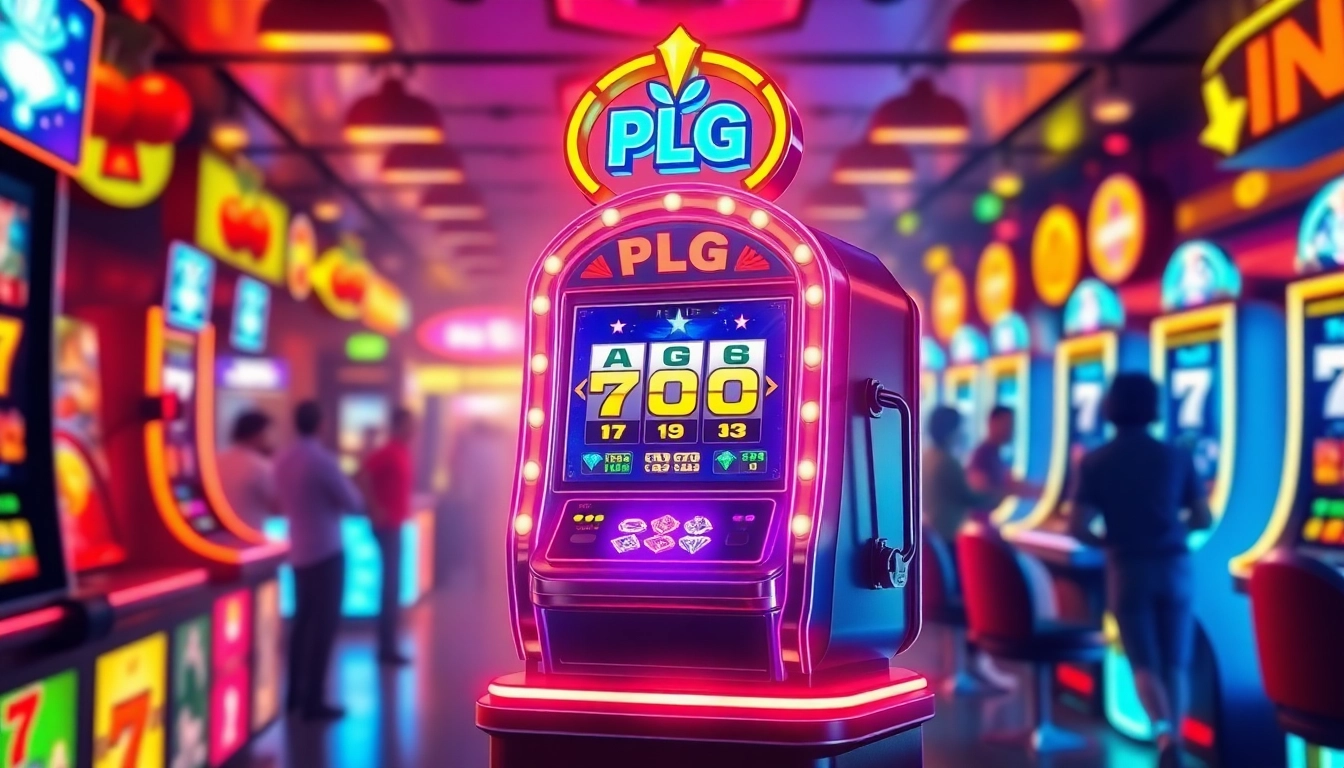 Engaging scene of PG Slot gaming machine highlighting excitement and vibrant colors.