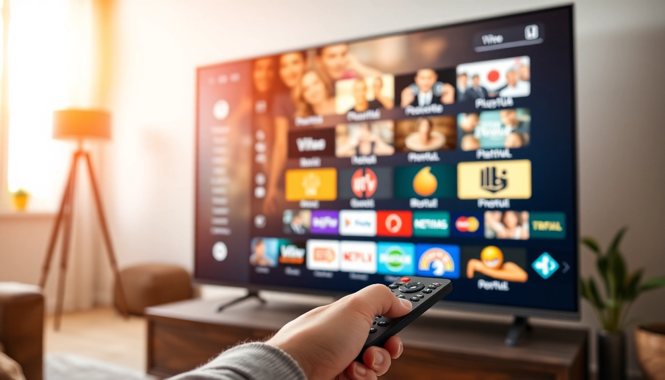 Découvrez l'expérience unique d'abonnement iptv avec une interface de service moderne sur un téléviseur.
