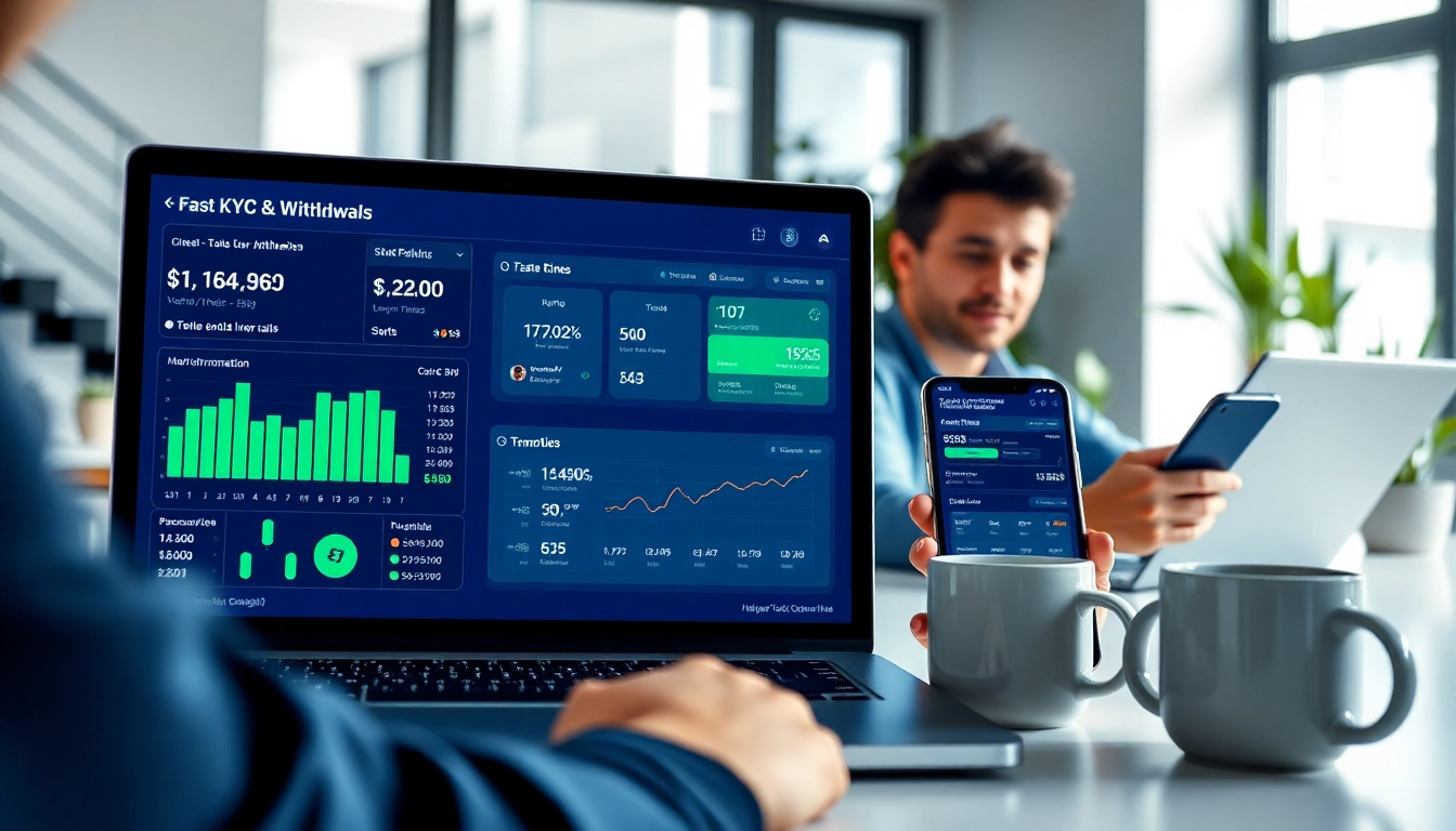 Experience seamless Fast KYC & Withdrawals with a high-tech digital interface.