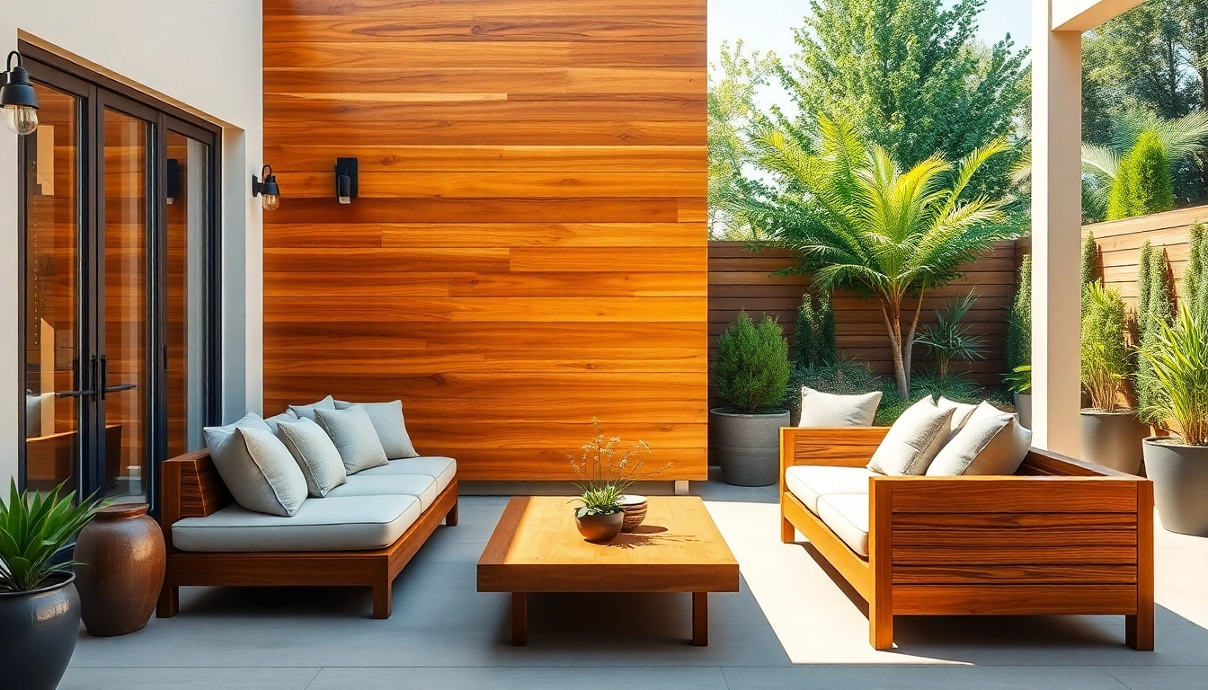 Enhance your outdoor panels with modern design elements for a stylish backyard.