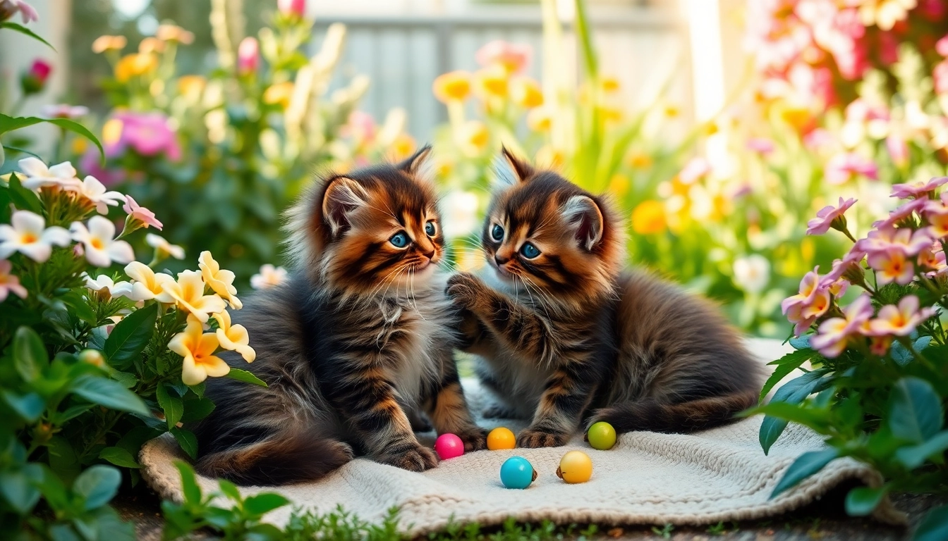 Adopt playful Maine Coon kittens for sale California in a beautiful garden setting.