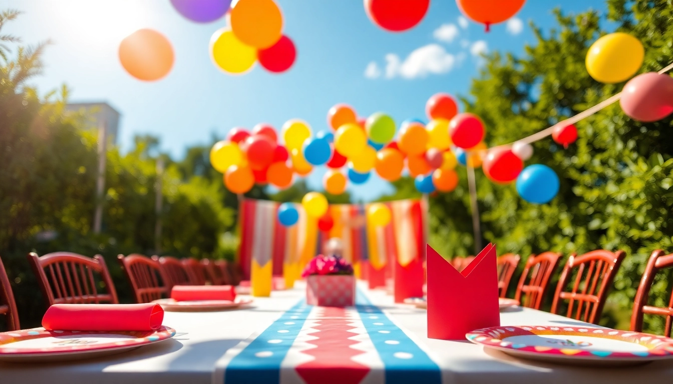 Celebrate a customizable birthday party with personalized decorations and vibrant themes.