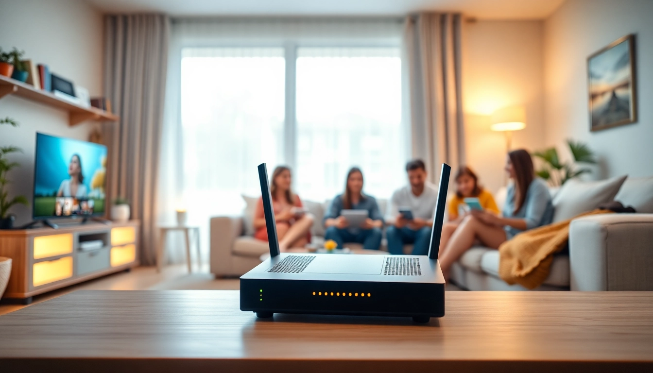 Experience the benefits of Sonic Fiber Promo in a lively home setup with modern technology.