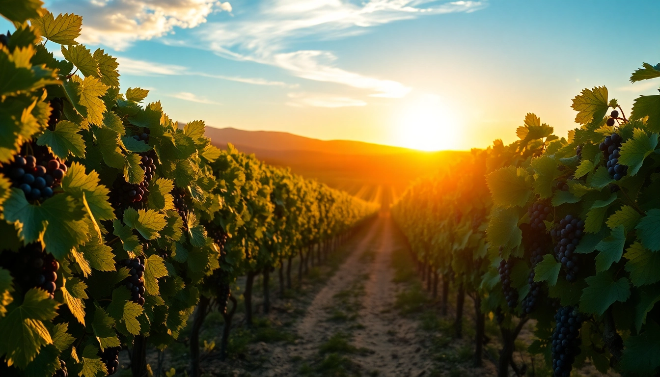 Discover the serene vineyards and landscapes of Carksburg CA during sunset.