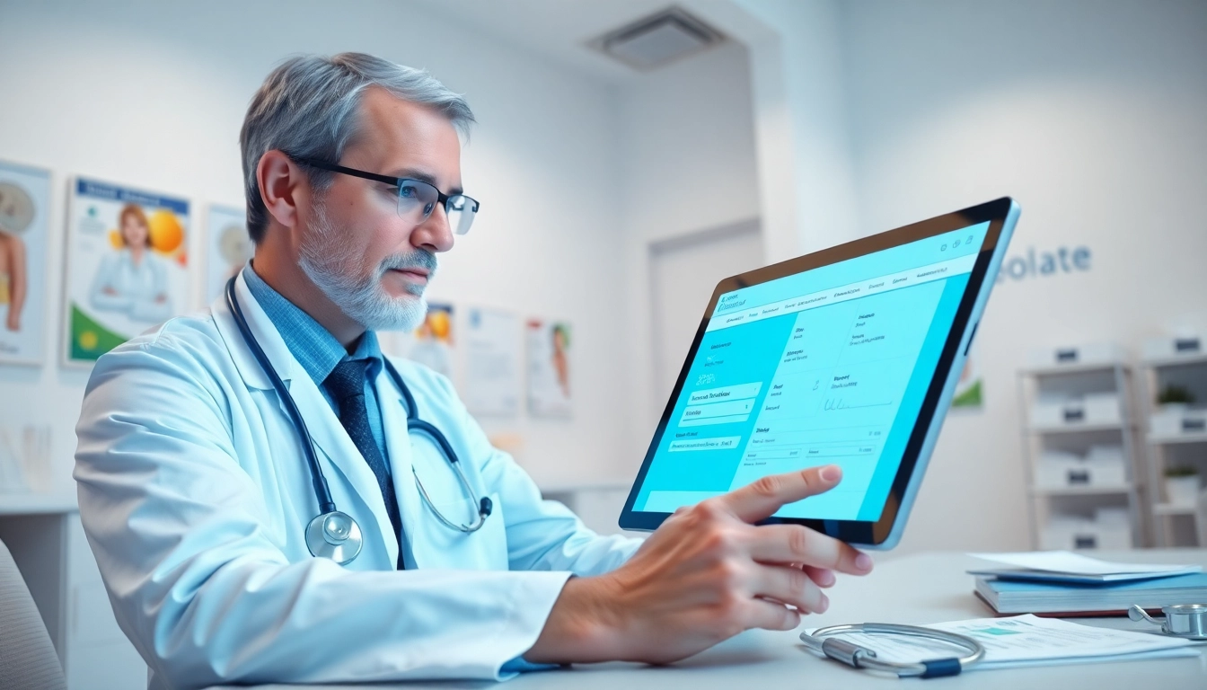 Using the best eprescribing software on a sleek tablet for efficient patient care.