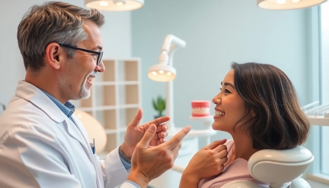 Learn about braces cost Myrtle Beach with an orthodontist in a modern dental clinic setting.