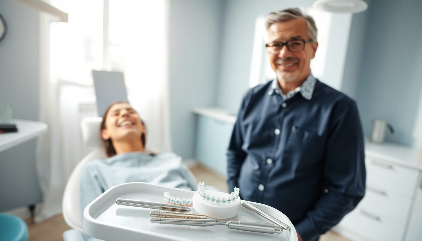 Understanding braces cost Myrtle Beach with a professional orthodontist showcasing braces in a clinic.