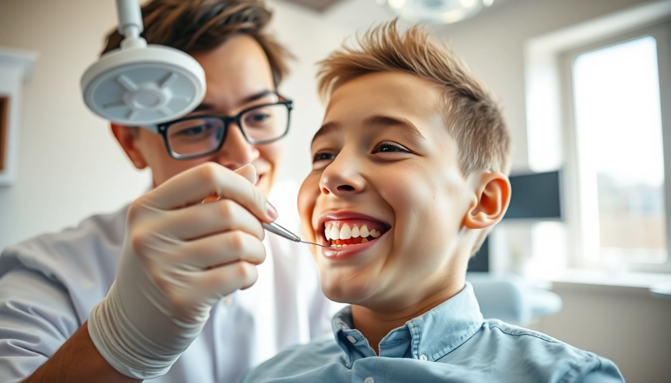 Orthodontist providing braces Myrtle Beach care in a friendly dental environment.